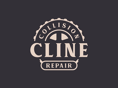 CCR auto car collision identity logo mark repair shop sign