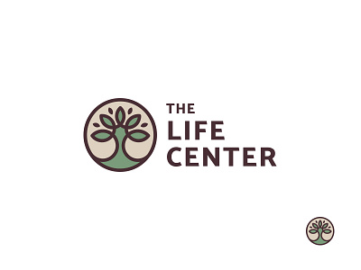 The Life Center church identity life logo mark tree