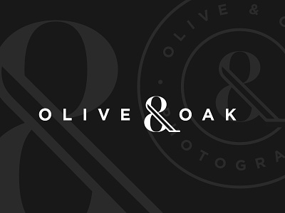 Olive & Oak ampersand identity logo mark photography