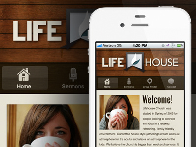 Lifehouse Mobile Site church iphone mobile site