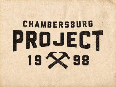 Cburg Project community construction hammer logo project service