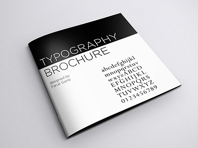 Typography brochure