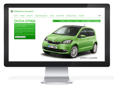 Website redesign - Škoda Bosnia and Herzegovina