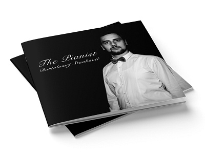 The Pianist - Brochure brochure colors composition design graphic design layout music piano print typography