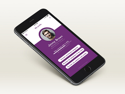 User profile compostion design mobile typography ui ux