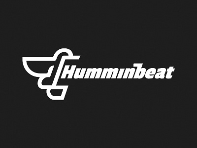 Humminbeat Name beat bird hummingbird illustration illustrator logo logo design music music note