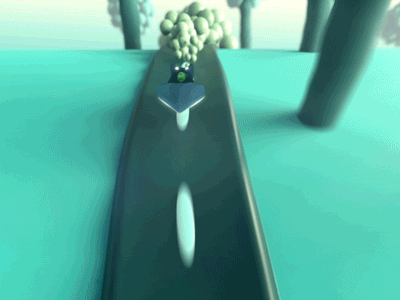 Endless Road 3d animation art crazy design game gif houdini loop race ship trippy