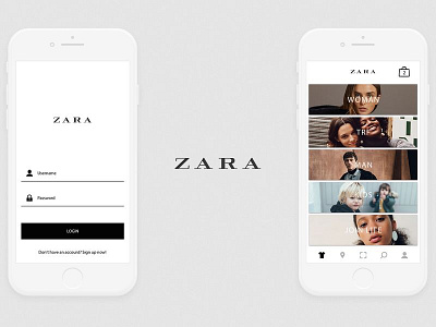 Zara. Mobile app redisign.