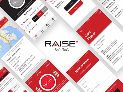 Raise Safe TaG apps design ios native app ui design