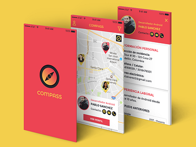 Compass apps design ios native app ui design