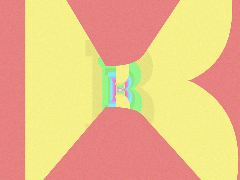 B 36daysoftype 3d animation b c4dlite loop type