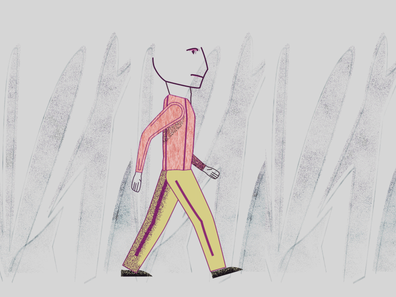Transparent Walk ae animation character design gif graphics illustration loop male motion walk walk cycle