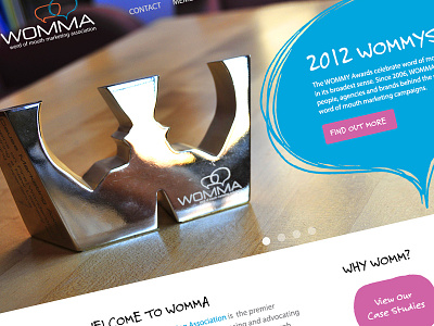 Womma Website award talk web design website womma word of mouth