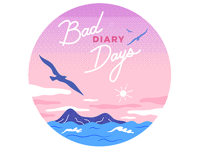 Bad Diary Days bird illustration landscape music pedro the lion tropical