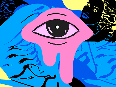 Eyes Out eye icon illustration