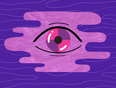 Eye Talk abstract eye eyeball face icon illustration
