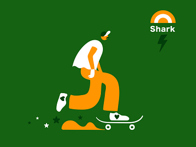 Shark branding concept branding skate skateboarding skateboarding art skater