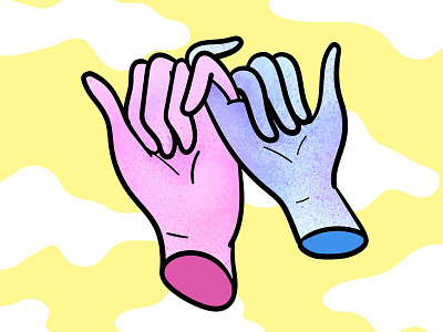 Love Ya fingers hands handshake icon illustration