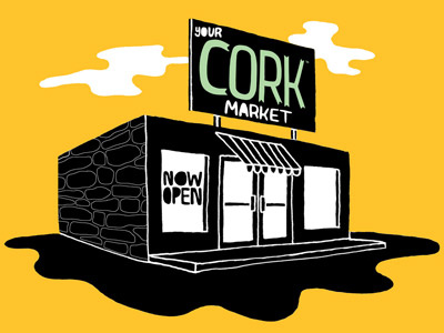 Cork Promo advertising illustration