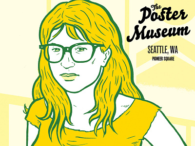 Poster Museum flyer illustration posters seattle