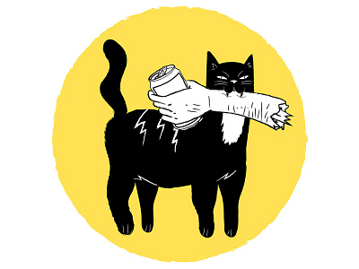 Seattle Beerfest advertising cat icon logo