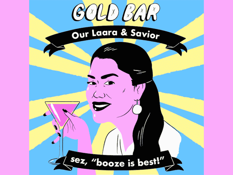 Mama Laara advertising animation booze illustration