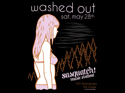 Washed Out bands music poster posters sasquatch washed out