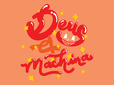 Deus x Machina branding design illustration illustrator lettering type typo typogaphy typography