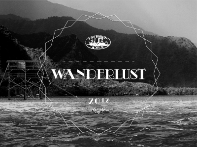 Wanderlust 2012 2012 black logo photography travel typography wanderlust white