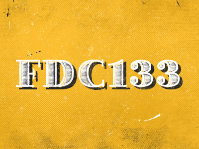 FDC133 - my new love. dirty fdc133 texture typography villa didot yellow