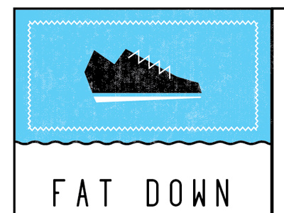 Fat Down cardio fitness icon runner running sports texture trainers training workout