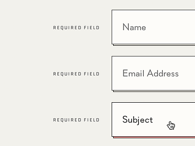 UI Contact Form contact flat focus form hover input interface minimal textfield ui