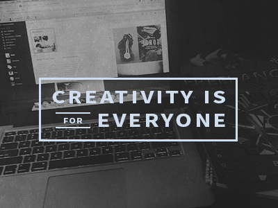 Creativity black creativity minimal simple type typo typography