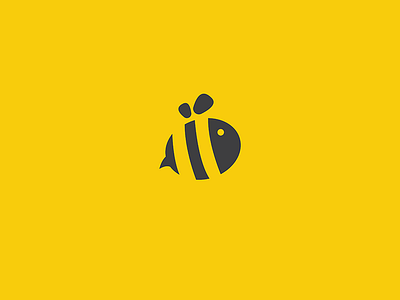 Mumble Logo animal bee brand flat identity logo mascot minimal simple