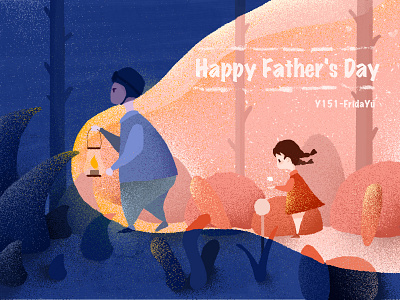 Happy Father's day illustration