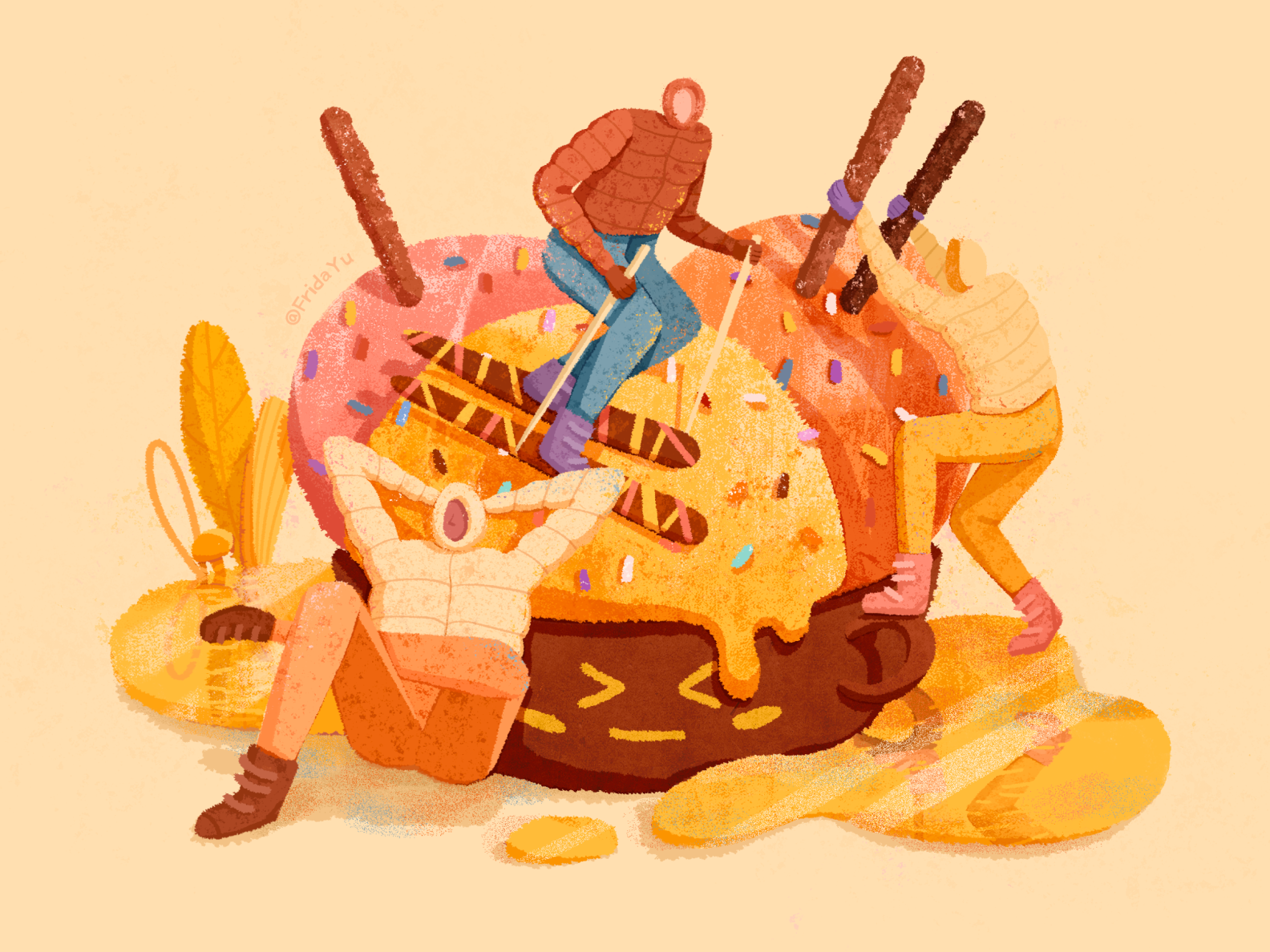 IceCream Ski Resort by FridaYu on Dribbble