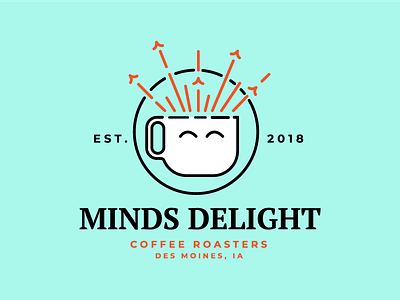 Minds Delight | Coffee Company coffee coffee cup coffee logo logo challenge roaster