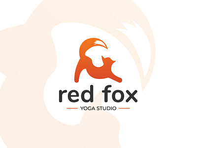 Red Fox | Yoga Studio | Daily Logo Challenge