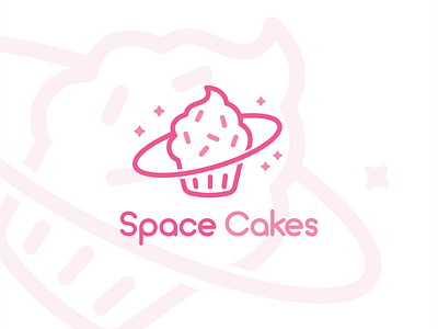 Cupcake Logo bakery bakery logo cupcake cupcake logo space space logo
