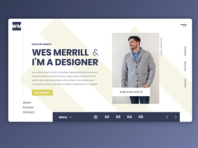 New portfolio website des moines design header hero area iowa portfolio