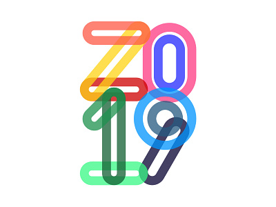 2019 Poster - Happy New Year Dribbble!