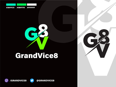 GrandVice8 Logo | Gaming / Streamer 8 des moines game gaming gaming logo gaminglogo grand gv gv logo iowa logo design streamer twitch vice