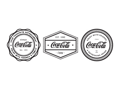 Retro Coca-Cola Icons badge classic coca cola coke crest emblem retro seal vintage