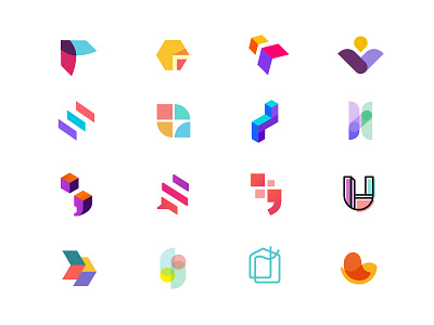 Icons apartments branding bright colour geometric hosting icon iconography logo design modular property