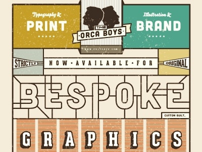 Orca Boys Snapshot bespoke comic designer flyer graphic novel graphics orca boys orca design poster profile shot typography vintage