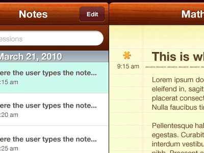 Note taking iPad app for students