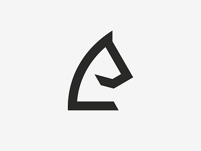 only a horse horse icon minimal thicklines