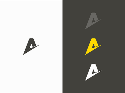 "A" colorful logo branding branding design design icon logo logo design logo design concept minimal typography vector