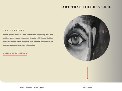 Art landing page