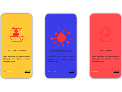Onboarding App dailyui dailyui023 monitoring onboarding screens
